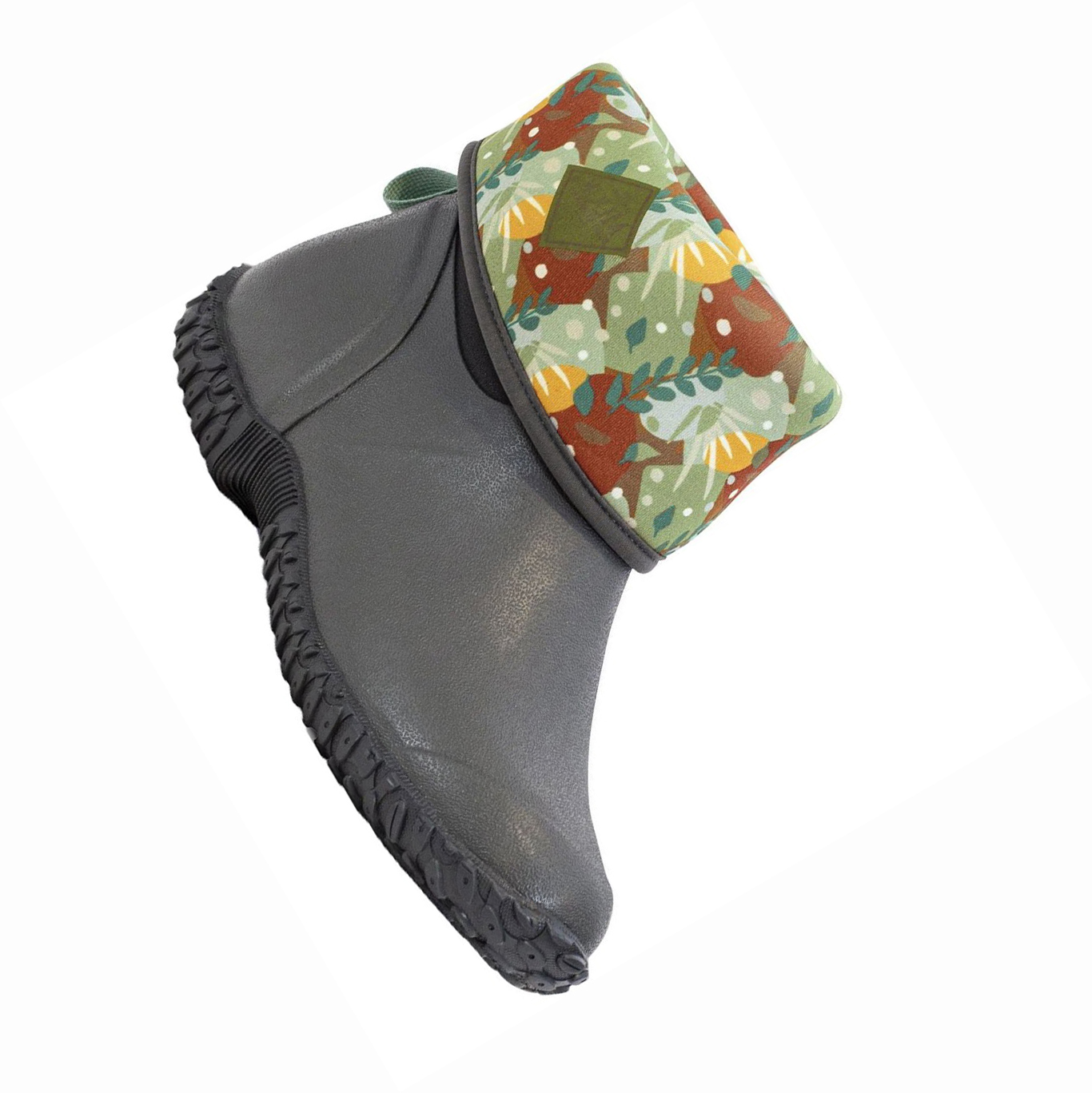 Women's Muck Muckster Rubber Boots Gray Floral | AU251LGXF