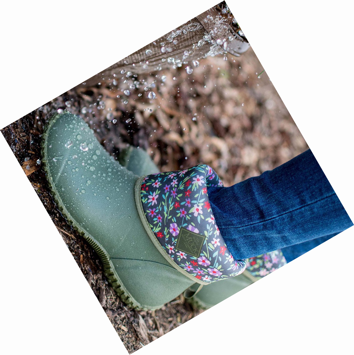 Women's Muck Muckster Rubber Boots Green | AU098LPVO